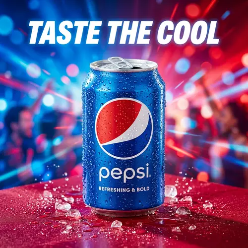Taste the Cool - Chilled Pepsi Advertisement