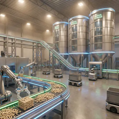 Industrial Futuristic Biofuel Pellet Production Lines