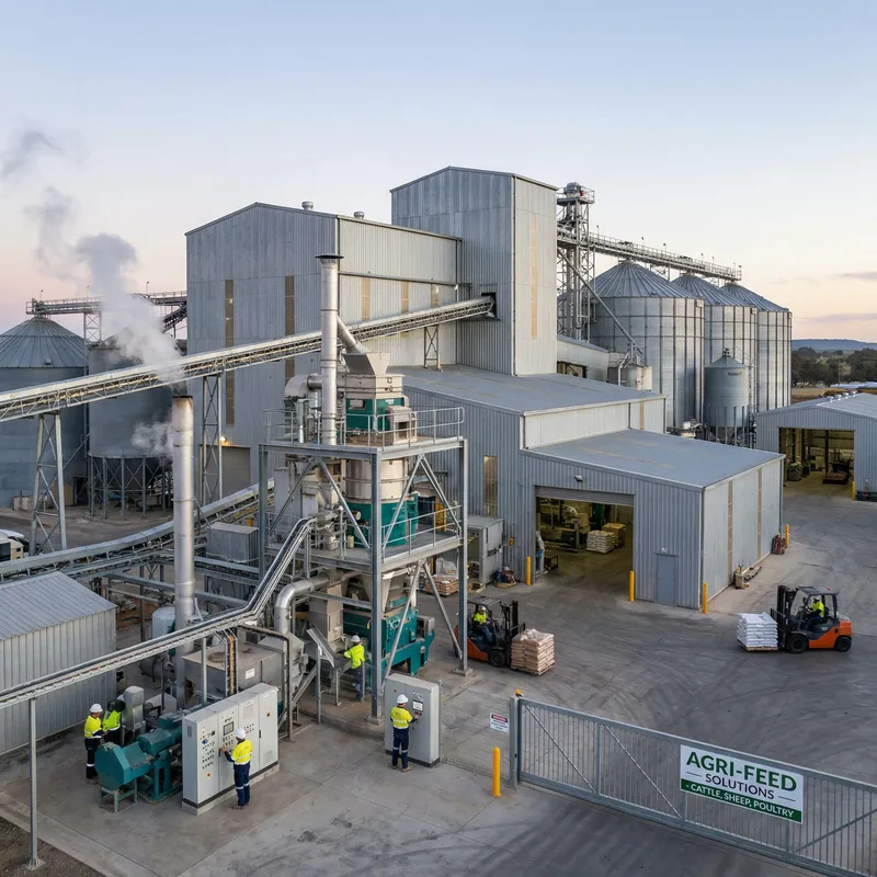 Industrial Pellet & Flaking Mill Facilities for Cattle, Sheep, Poultry Feed Production