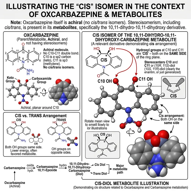 Cis Isomer of Oxcarbazepine Molecular Structure