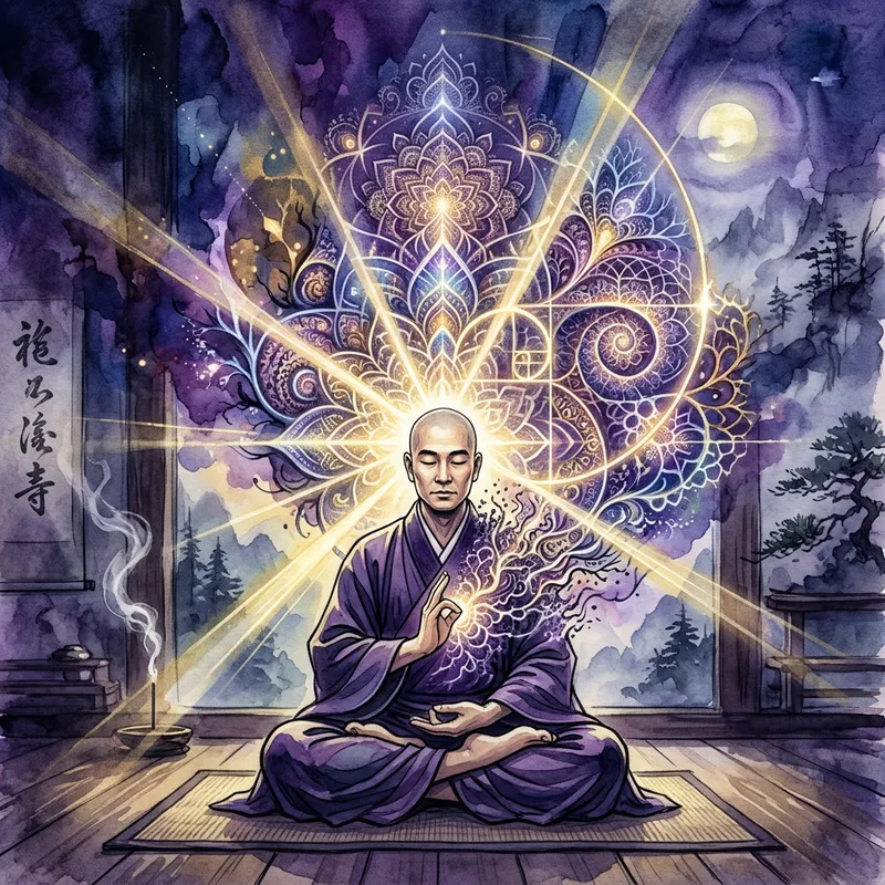 Zen Master Meditation Fractal Art