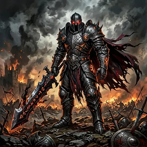 Berserker Warrior in Enigmatic Armor | Fantasy Art 1366x768