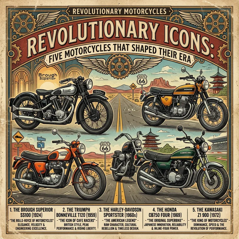 Vintage Motorcycles Icons A Timeless Tribute To Era Defining Design 
