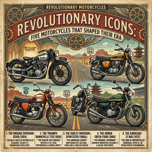 Vintage Motorcycles Icons: Revolutions in Timeless Design