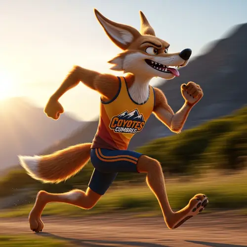 3D Animated Coyote Mascot for Coyotes Cumbres