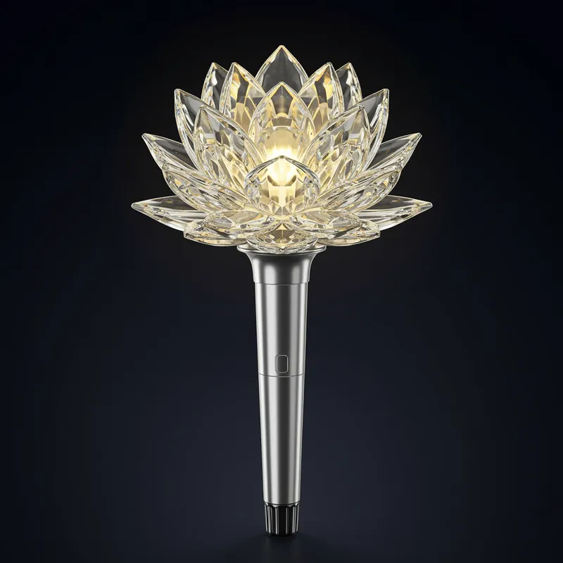 Crystal Lotus Flower K-Pop Lightstick
