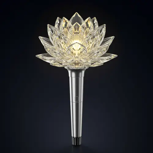 Crystal Lotus Flower K-Pop Lightstick