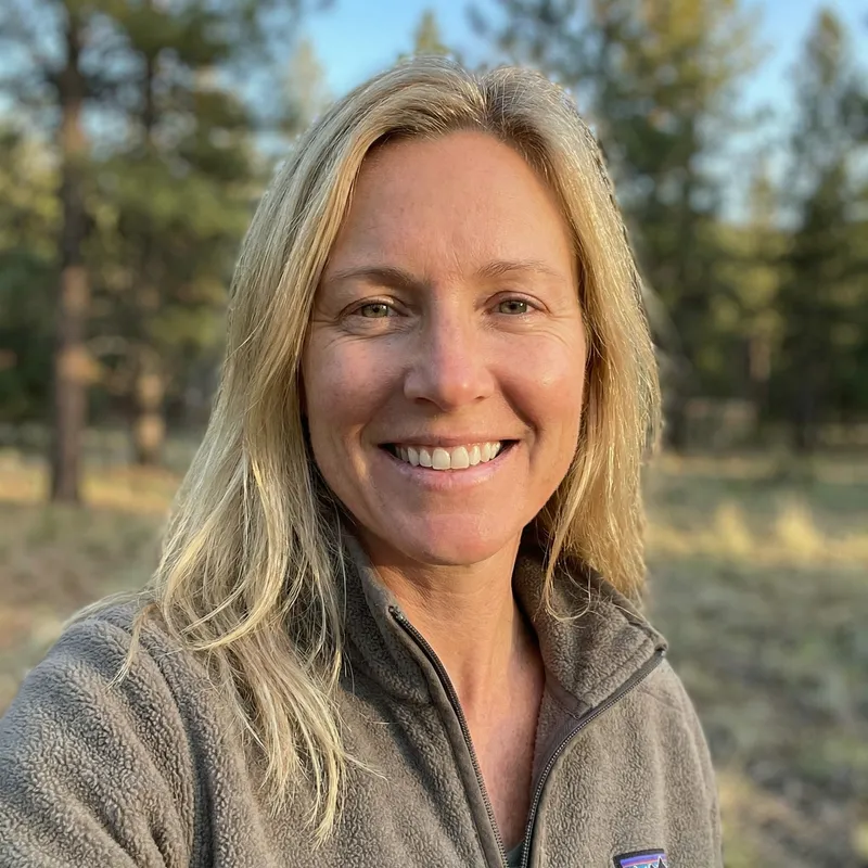 Natural Selfie of 45-Year-Old Blonde Woman