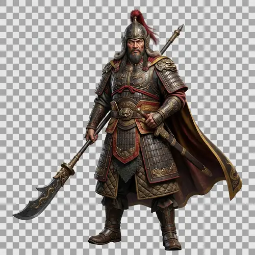 Asian Ancient General PNG for Unity