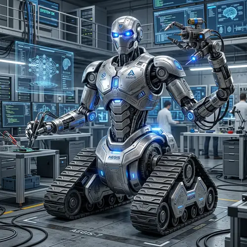 Advanced Technology Robot with Intricate Design