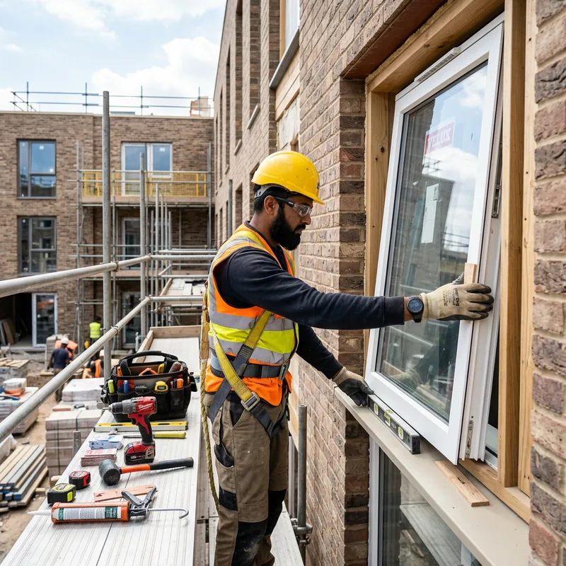 Professional Window Installation by Skilled Worker | Precision Style