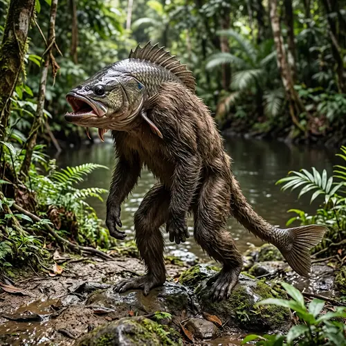 Fish-Head Monkey Body Monster: A Unique Creature