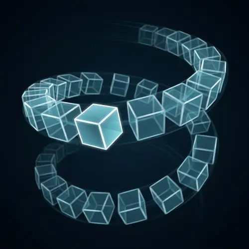 3-Dimensional Cube in Spiral Motion: Striking Geometric Visual