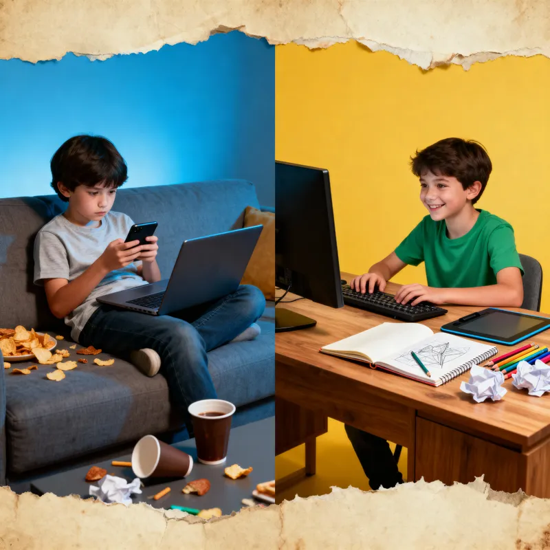 Childhood: Screen Time vs Creative Play