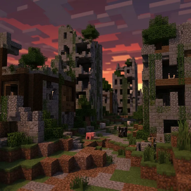 Apocalyptic Minecraft World: Explore the Ruins