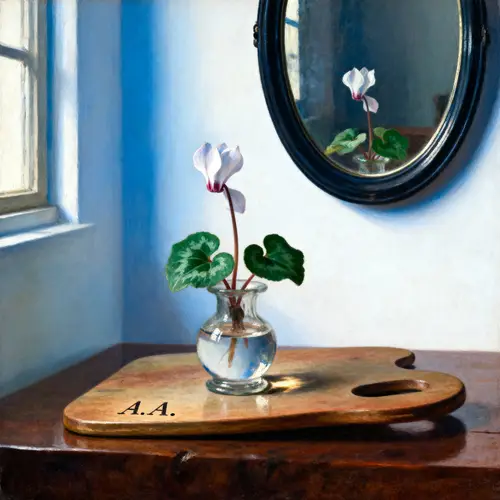 17th Century Dutch Still Life with Cyclamen Flower