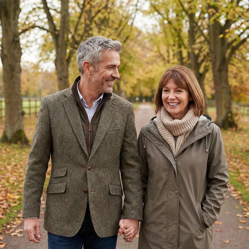 Middle Age Couple: Embracing Life Together