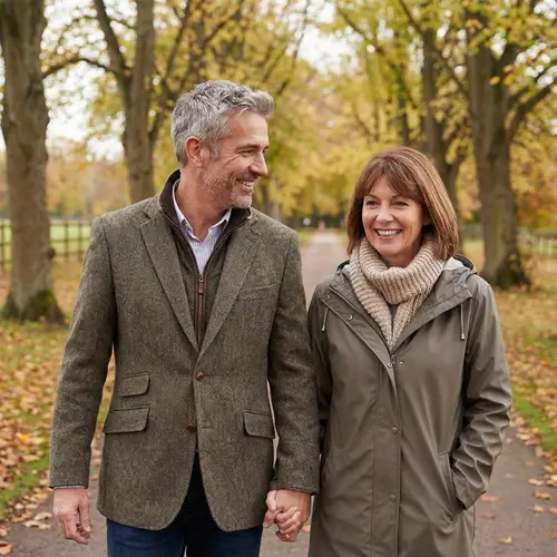Middle Age Couple: Embracing Life Together
