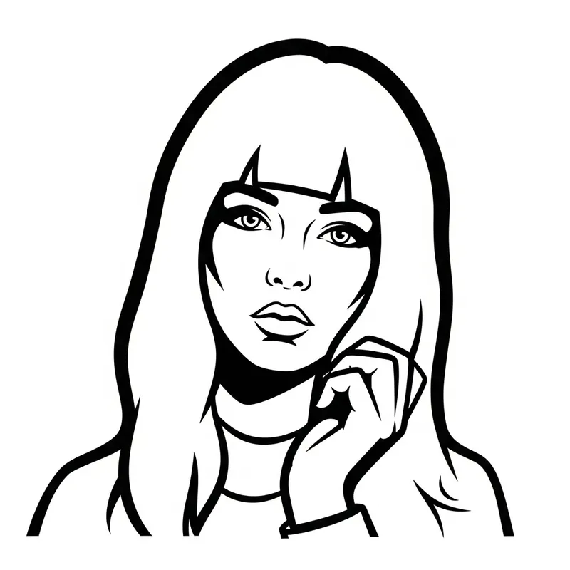 Bold Outline Illustrative Image Creation