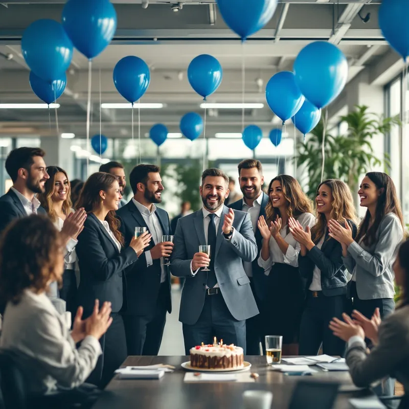 Celebrating a Bank's Anniversary: Office Festivities