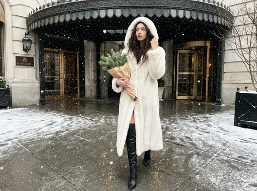 Elegant Winter Photo at Plaza Hotel, NYC