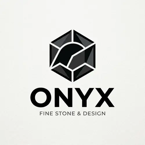 Minimalist Onyx Logo Design | Black & Grey Color Scheme