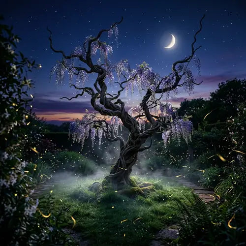 Twilight Garden: Enchanted Beauty at Dusk