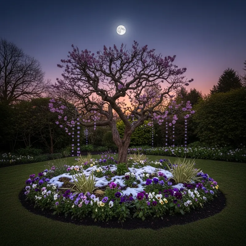 Twilight Garden: Enchanted Beauty at Dusk