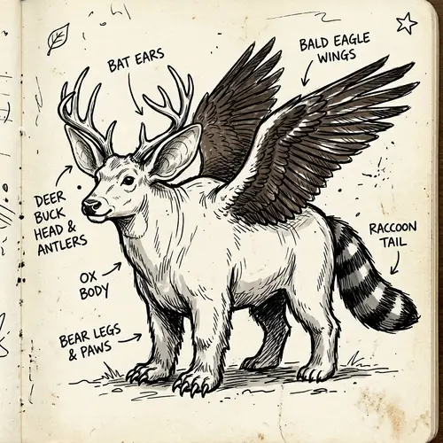 Unique Hybrid Animal Doodle Art