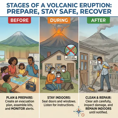 Surviving Volcanic Eruption: Before, During, After - Safety Guide