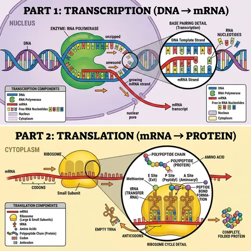 DNA Transcription and Translation Processes Explained