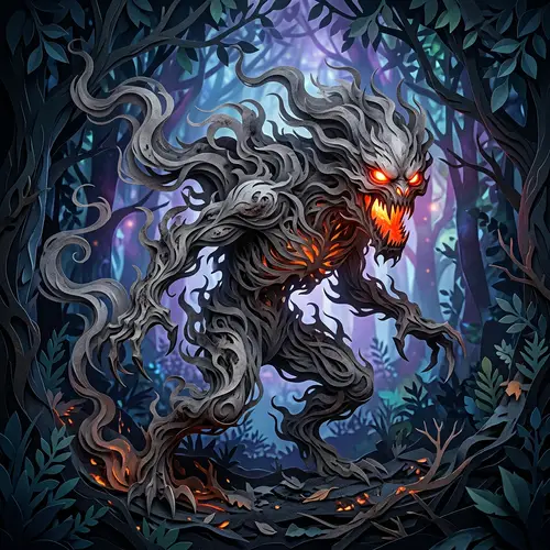 Ethereal Ash Monster | Greg Rutkowski Inspired Artwork