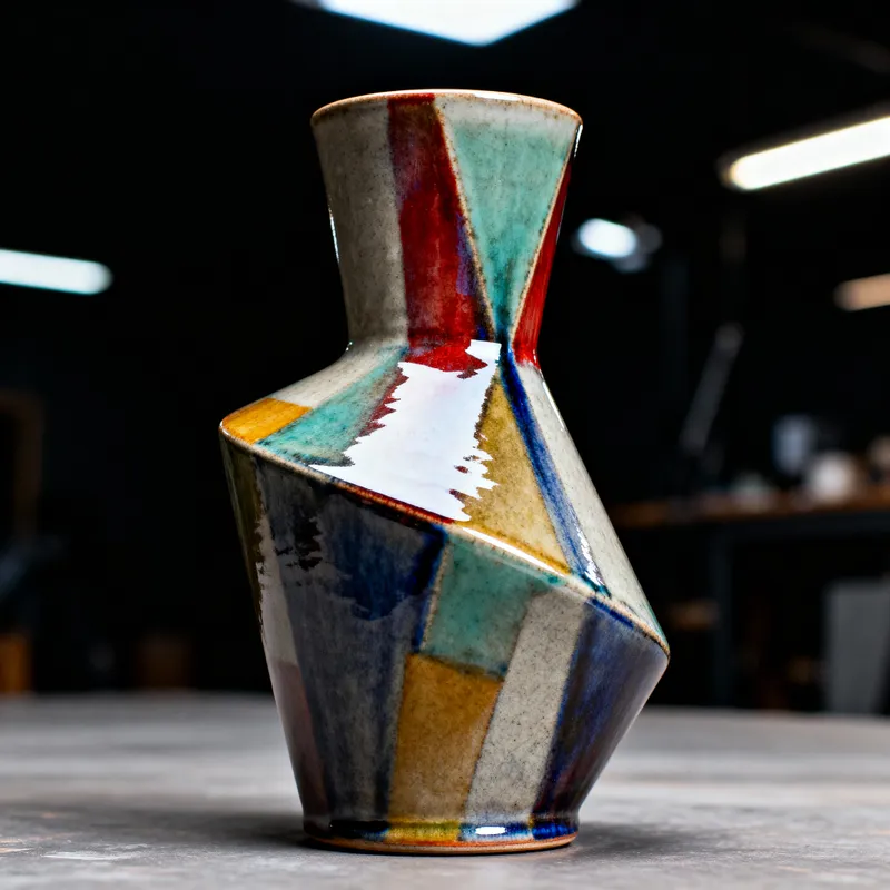 Modern Creative Pottery Vase with Unique Design