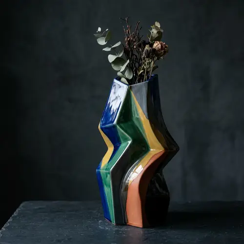 Modern Creative Pottery Vase with Unique Design