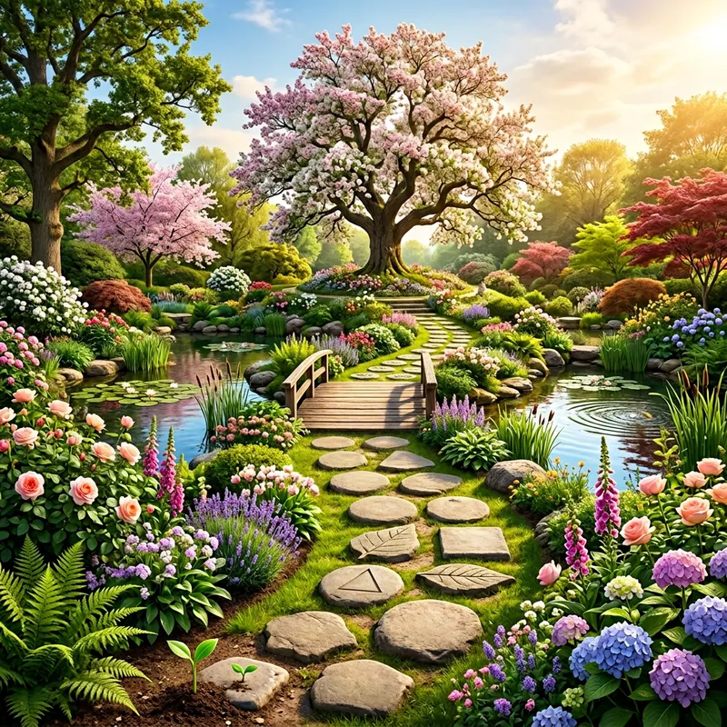 Personal Growth Pathways | Serene Garden Imagery