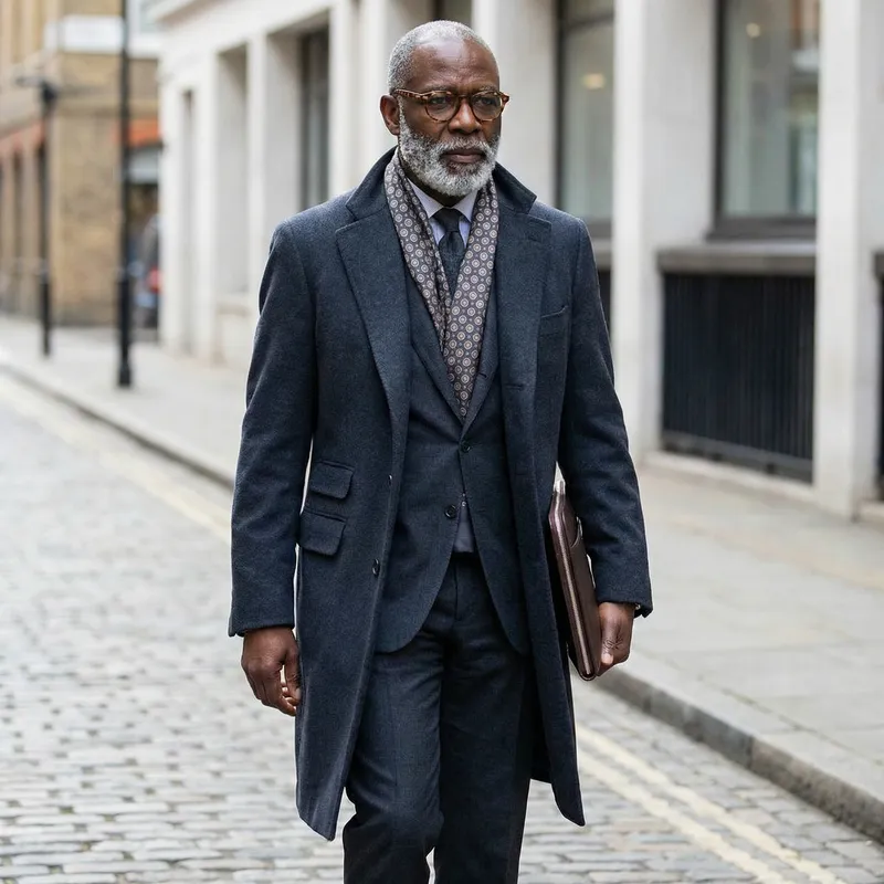 Luxury Fashion Style for Elegant Individuals: Black Person in Expensive Attire Luxury Fashion Style for Elegant Individuals: Black Person in Expensive Attire