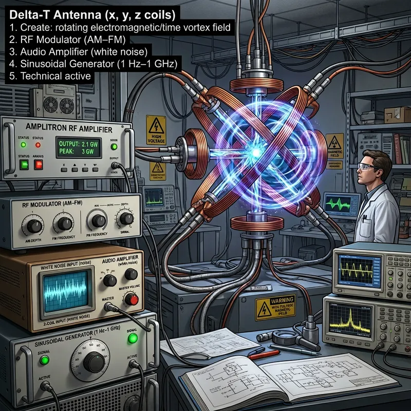 Advanced Electromagnetic Components for Time Vortex Creation