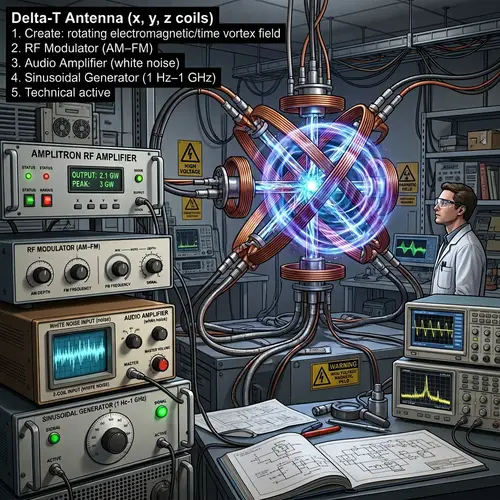 Advanced Electromagnetic Components for Time Vortex Creation