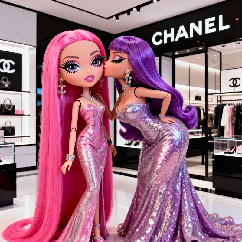 Bratz Fashion: Glamorous Women at Chanel Shop