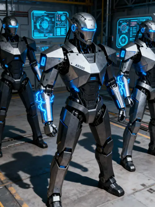 Cyberstyle Guard Robots Made of AR500 Steel