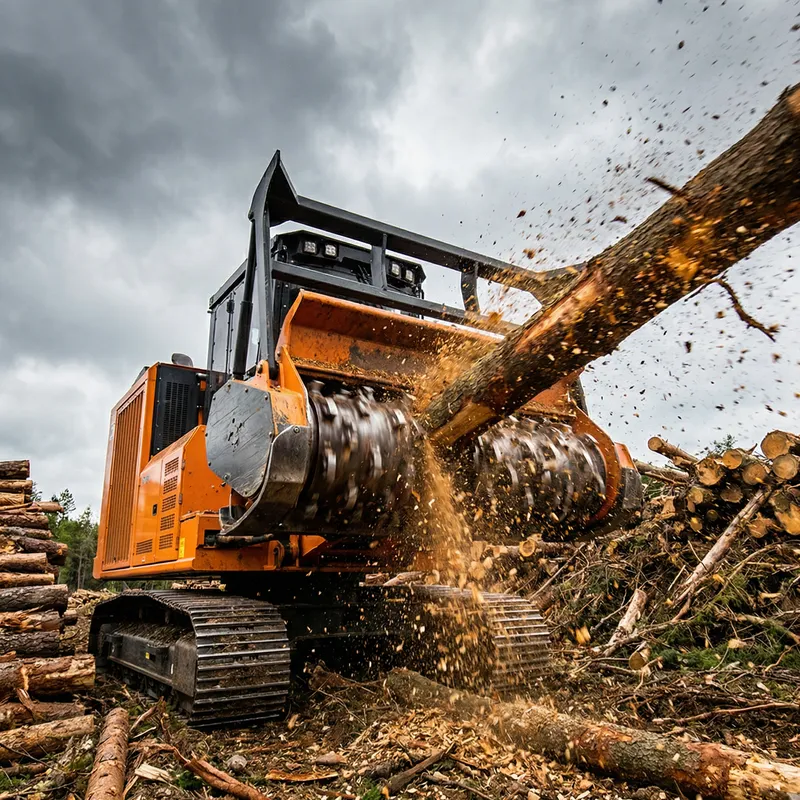Dynamic Wood Shredding Machine Photography Dynamic Wood Shredding Machine Photography