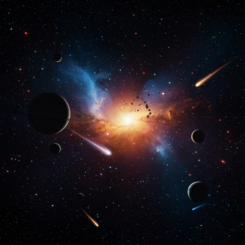 Stunning Outer Space Visuals: Galaxies & Planets