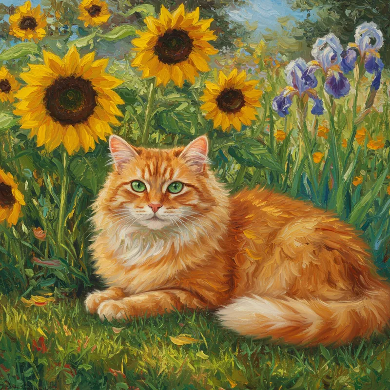Cat in Monet Style: A Unique Artistic Perspective