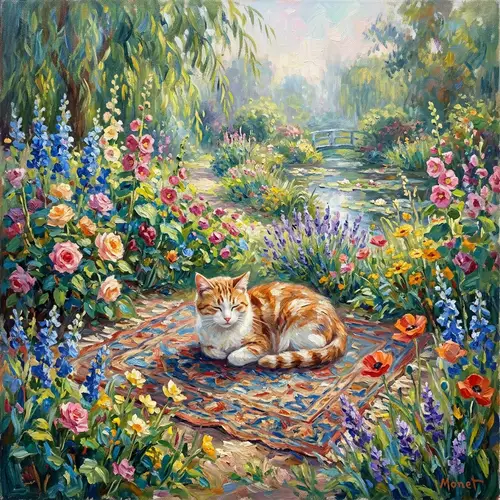 Cat in Monet Style: A Unique Artistic Perspective