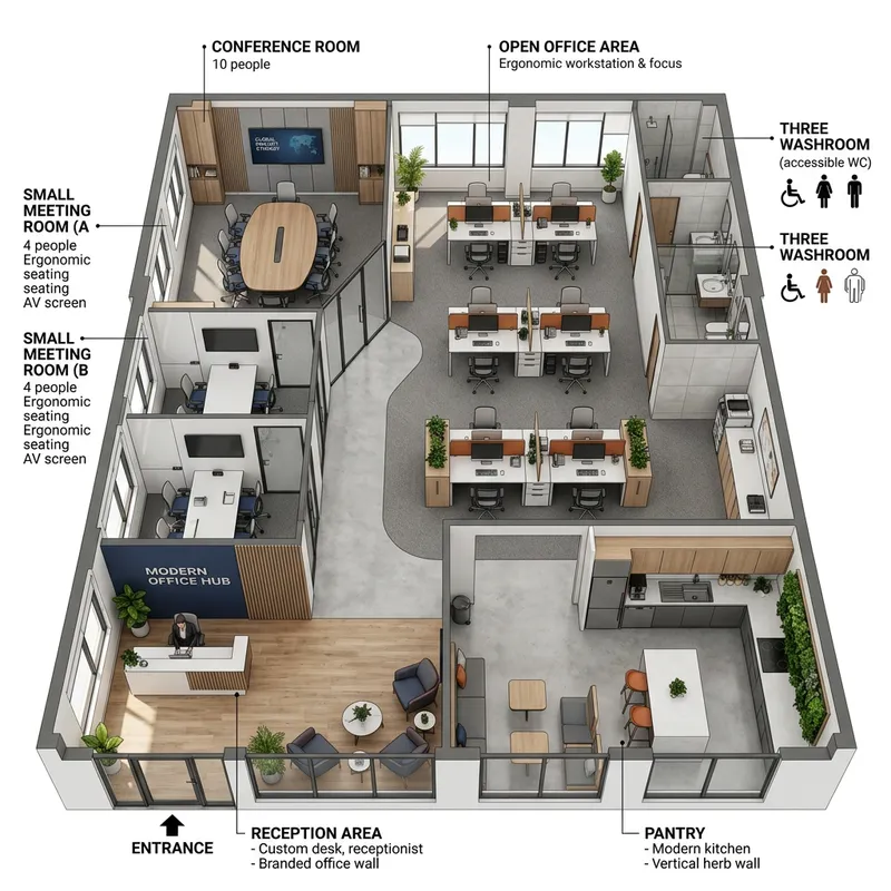 Modern Office Interior Design for Functionality Modern Office Interior Design for Functionality