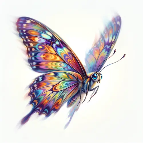 Graceful Butterfly in Vibrant Flight | Nature's Beauty Captured