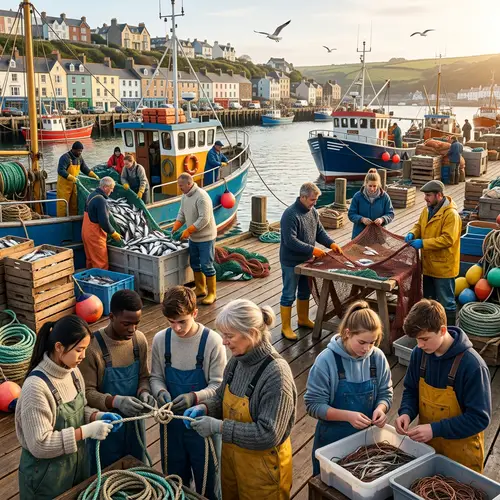 Coastal Town Fishing Industry: Wealth, Attractiveness, Tradition