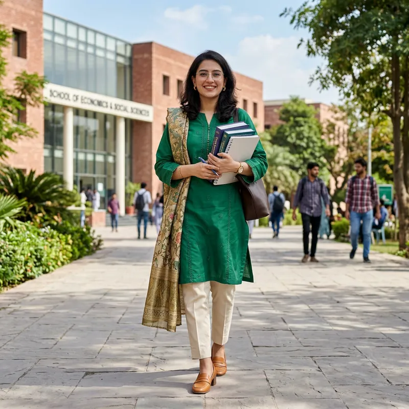 Educated Pakistani Modern Girl | Full-Body Character Design