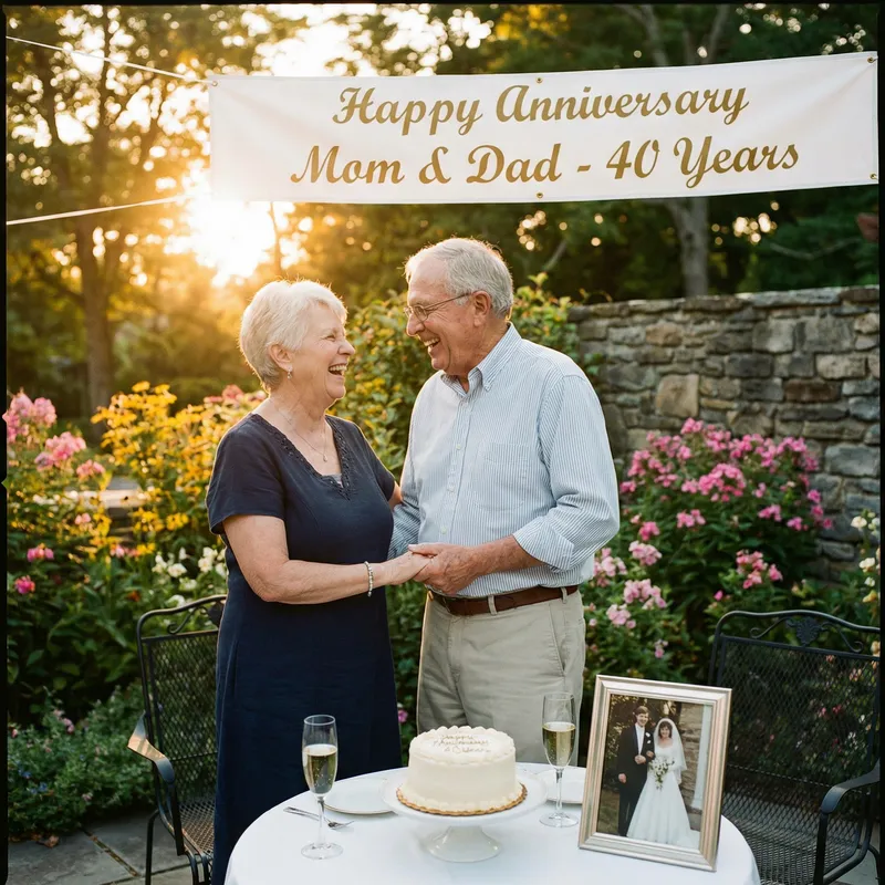 Beautiful Anniversary Image for My Parents