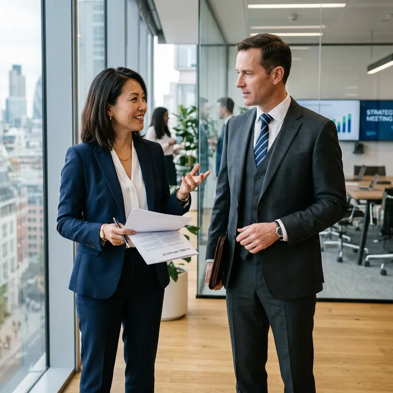 Business Professionals Exuding Confidence